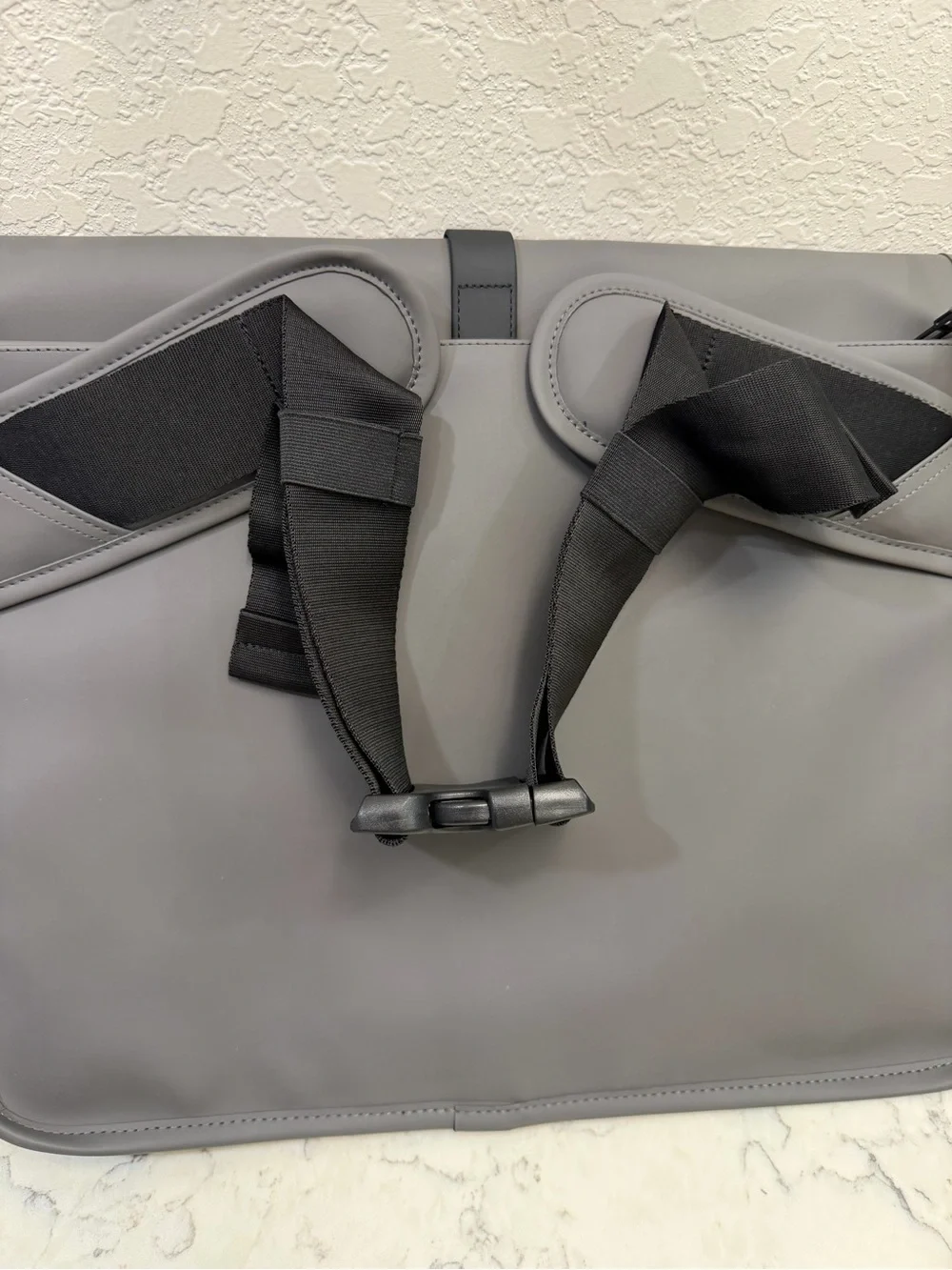 RAINS Commuter Bag Grey Waterproof Messenger Laptop Bag Unisex